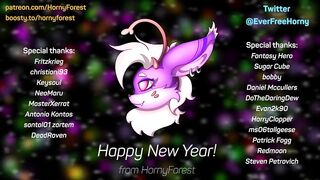 HornyForest - Happy New year with raindeers (Pinkie Pie version)