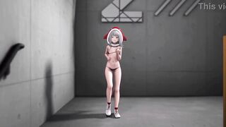 HoloLive Gawr Gura Hentai Sex and Dance 热爱105°C的你 Undress Creampie MMD 3D RED SHARK COLOR EDIT SMIXIX
