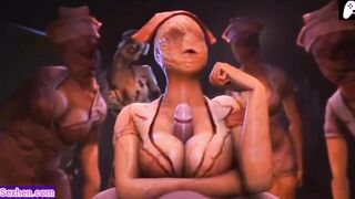 (4K) Monster women enjoy sucking and fucking men's penises | 3D Hentai Animations | P123