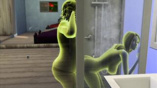 The male member enters the transparent girl and is seen in sex | sims 4 wicked woohoo