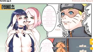 Let's Read Adult Naruto Fucks Two Hotties Cartoon Porn Comics, Cartoon Sex Scenes