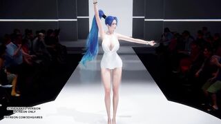 MMD AOA - Miniskirt Hot Kpop Dance Ahri Seraphine Kaisa Evelyn League Of Legends KDA Hentai