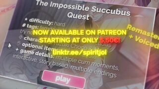 [Voiced Hentai JOI Teaser] The Impossible succubus Quest: Edging, 3D Hentai, Femdom, Countdown, JOI