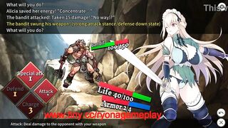 Maid kn having sex with a man in Maid Kn Alicia new rpg hentai gameplay video