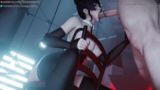 Dead or Alive - Goth Girl Nyotengu Sucking & Fucking (Animation with Sound)