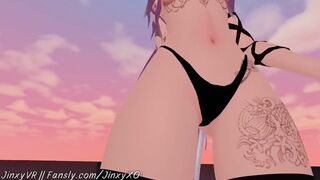 Naked slut sucks you off & teases your cock | Egirl catgirl VR Twitch streamer | Preview