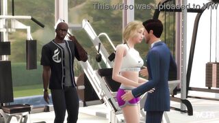 [TRAILER] Married rubs on a personal trainer, but her husband arrives. Sex in front of husband