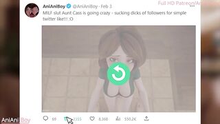 Hot MILF blowjob and creampie / 3D porn parody