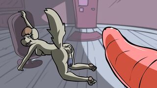 DogFurry x LizardFurry! Rule34 Original Short Animation