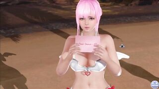 Dead or Alive Xtreme Venus Vacation Fiona Valentine's Day Pose Cards Fanservice Appreciation