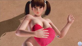 Dead or Alive Xtreme Venus Vacation Leifang Valentine's Day Heart Cushion Pose Nude Mod Fanservice A
