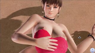 Dead or Alive Xtreme Venus Vacation Hitomi Valentine's Day Heart Cushion Pose Nude Mod Fanservice Ap