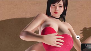 Dead or Alive Xtreme Venus Vacation Kokoro Valentine's Day Heart Cushion Pose Nude Mod Fanservice Ap