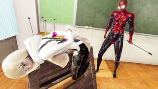 Spider Gwen BDSM Training Spanking Whipping Cum in Mouth - Spiderman Hentai Cartoon