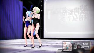 mmd r18 Gumi And Miku 3d hentai they love ahegao while cumming
