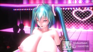 mmd r18 Miku Dance before and after kneeling 3d hentai sex