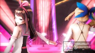 mmd r18 Kizuna AI & Mirai Akari Conqueror and Sex Party 3d hentai