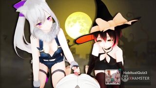 mmd r18 Happy halloween sex dance on party 3d hentai