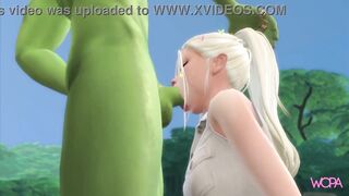 [TRAILER] GIANT GOBLIN GUARDIAN OF THE PASSAGE RECEIVES THE BLONDE WHO WOULD LIKE TO WALK ACROSS ITS BRIDGE