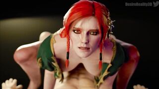 TRY NOT TO CUM FROM THE INTENSE FUCKING WITH TRISS MERIGOLD, THE WITCHER HENTAI, RICH ASS BOUNCING (by Desire Reality)