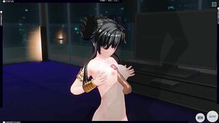 3D HENTAI Chinese Girl Rubs her Breasts on your Cock