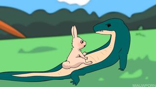 Lizard X Bunny (furry Animation)