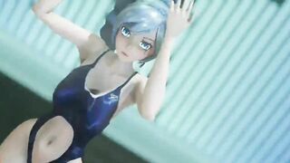 【MMD R-18 SEX DANCE】WEISS SEXY BUTT PENETRATED TASTY SEX PARTY SWEET PLEASURE 激しいセックス [MMD]