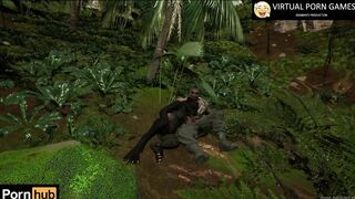 Hunter Fucks Black Panther in the Jungle 4K 60 FPS Animation