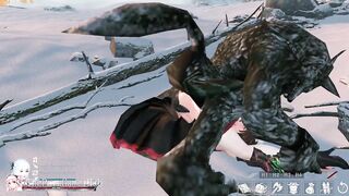 Werewolf Monster Fuck - Sword X Hime Gameplay