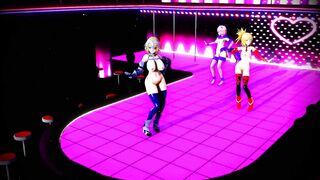 Mmd R18 new Hire to become Sexy Public Dancer and get Free Fuck with them Azure Line 3d Hentai Slut