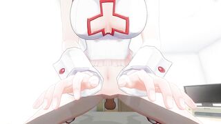 3D HENTAI POV Nurse Rides your Cock