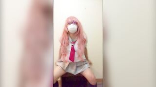 Femboy Dry Orgasm Analmusterbation Cosplayer Japanese Hentai Shemale Crossdresser Lovelive Costume