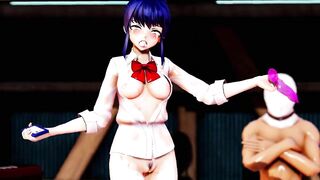 Mmd R18 Hot and Sexy Aoi Shiro Fucked like Sex Doll with no Rest 3d Hentai non Stop Cumming inside
