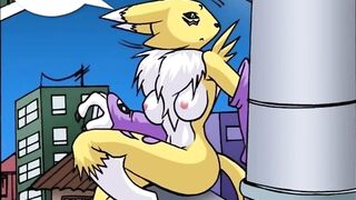 Digimon (Renamon and Rika Nonaka Porn Parody) - Renamon's blog 1 (Hard Sex) (Anime Hentai)