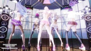 MMD Badkiz - Come Closer Sexy Kpop Dance Ahri Akali Seraphine Kaisa Evelynn League Of Legends KDA