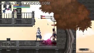 Cute woman in hentai ryona sex with men in night of rev new hentai gameplay video