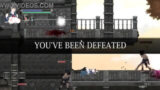 Cute woman in hentai ryona sex with men in night of rev new hentai gameplay video