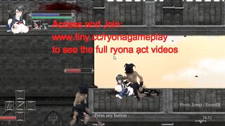 Cute woman in hentai ryona sex with men in night of rev new hentai gameplay video