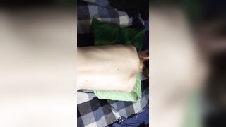 Anal. Cum in big ass of his baby. Like and comment on her legs. help us improve the video