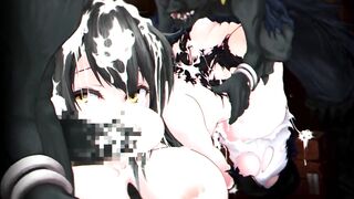 【H GAME】魔女は復讐の夜に♡アニメーション② Hシーン紹介 肉便器 3P エロアニメ