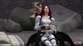 [TRAILER] Black Widow having sex with Loki - Parody Animation