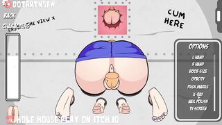 Hole House Game - Android 18 Stuck In Wall And Creampied