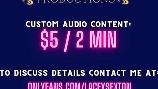 Lacey Sexton - Custom Audio CUMS FOR 4TH TIME THAT DAY WITH ANAL PLUG