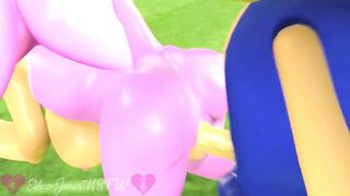 Sonic Fucks Amy's Tight, Wet Pussy & Gives Her a Creampie (ADR/ASMR) Animation: dradicon