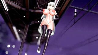 Code Geass CC Undress Dancing Hentai Lupin Song Big Boobs MMD 3D White Hair Color Edit Smixix