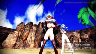 mmd r18 kancolle bitch commander Honolulu and St. Louis 3d hentai