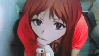 Snapchat blowjob anime girl sucking her boyfriend's big cock.