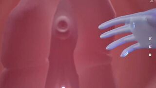 3D Hentai Streamer Girl | Project Melody | Giant female pussy sex toy
