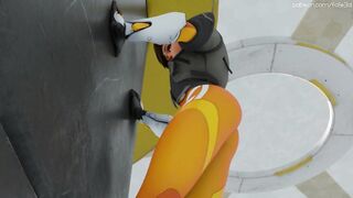 Giantess Tracer's Back Trampling [Animation]