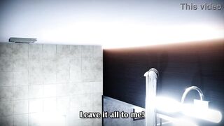 Amazing Futa Hentai Sex in the bathroom